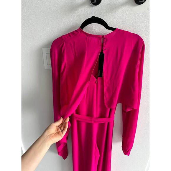 Krisa Dusk Asymmetrical 2-Piece Cape Jumpsuit - Picture 5 of 10